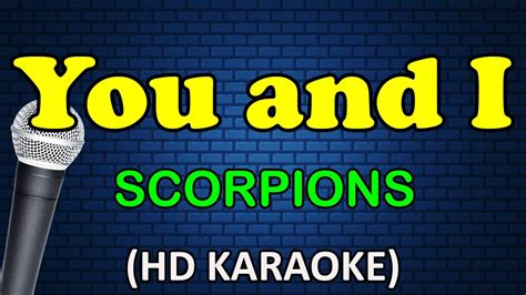 you and i karaoke|you and i karaoke scorpions.